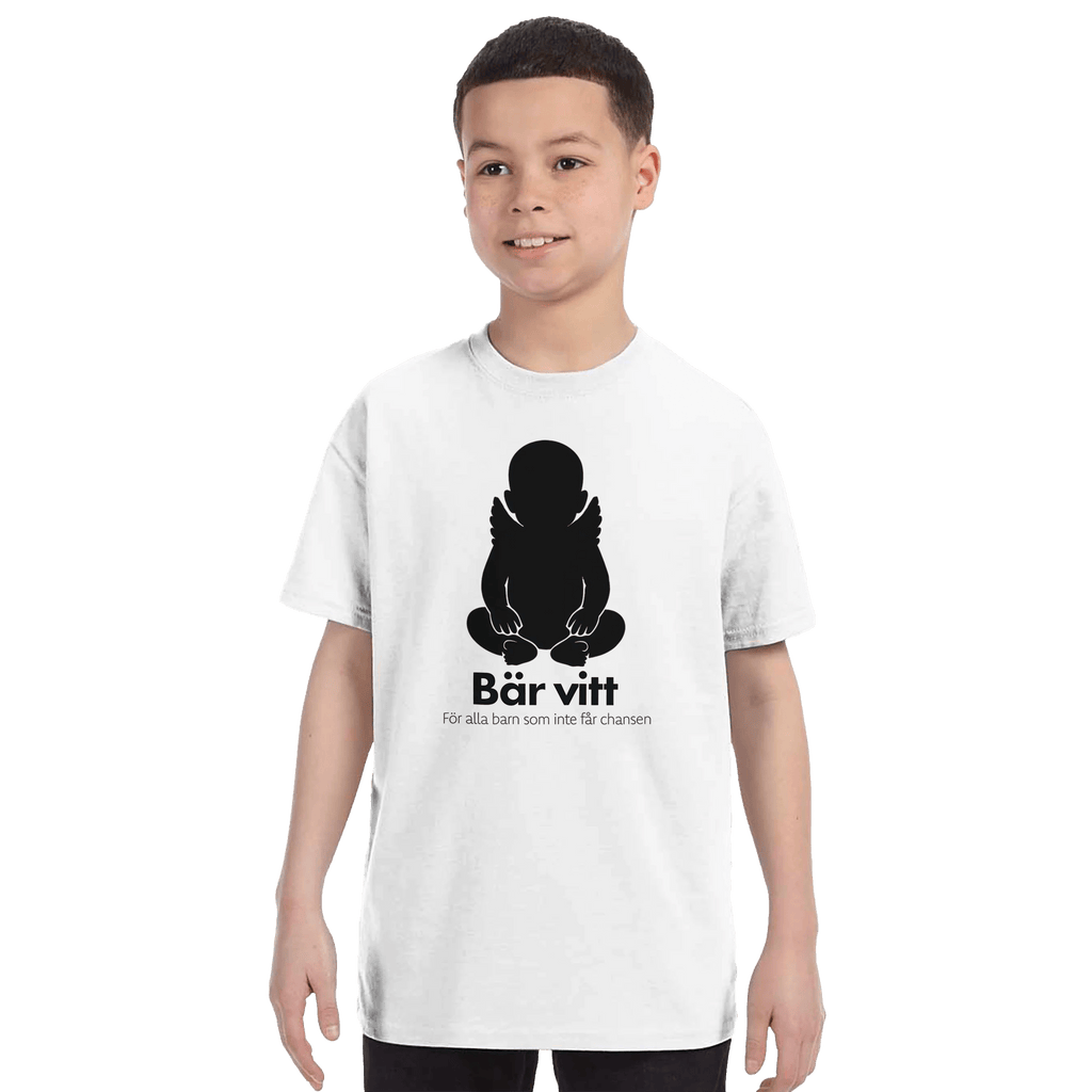 Bärvitt t-shirt - Barn - Barnuppropet