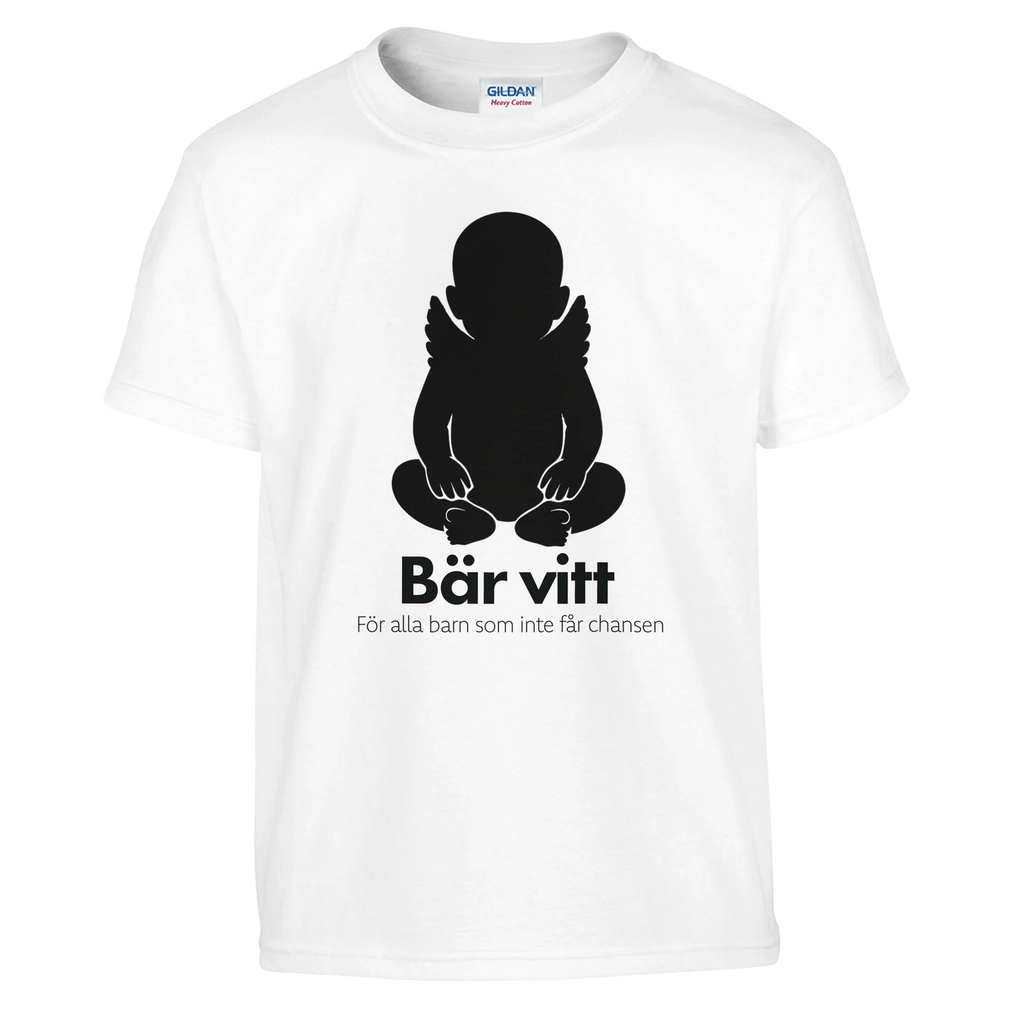 Bärvitt t-shirt - Barn - Barnuppropet