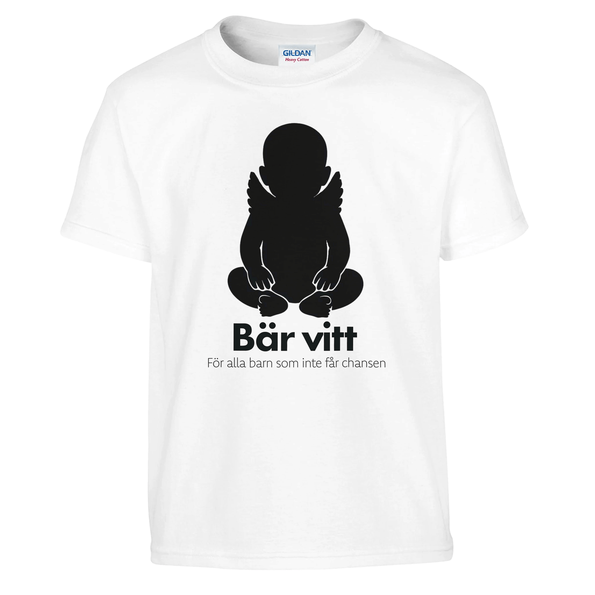 Bärvitt t-shirt - Barn - Barnuppropet