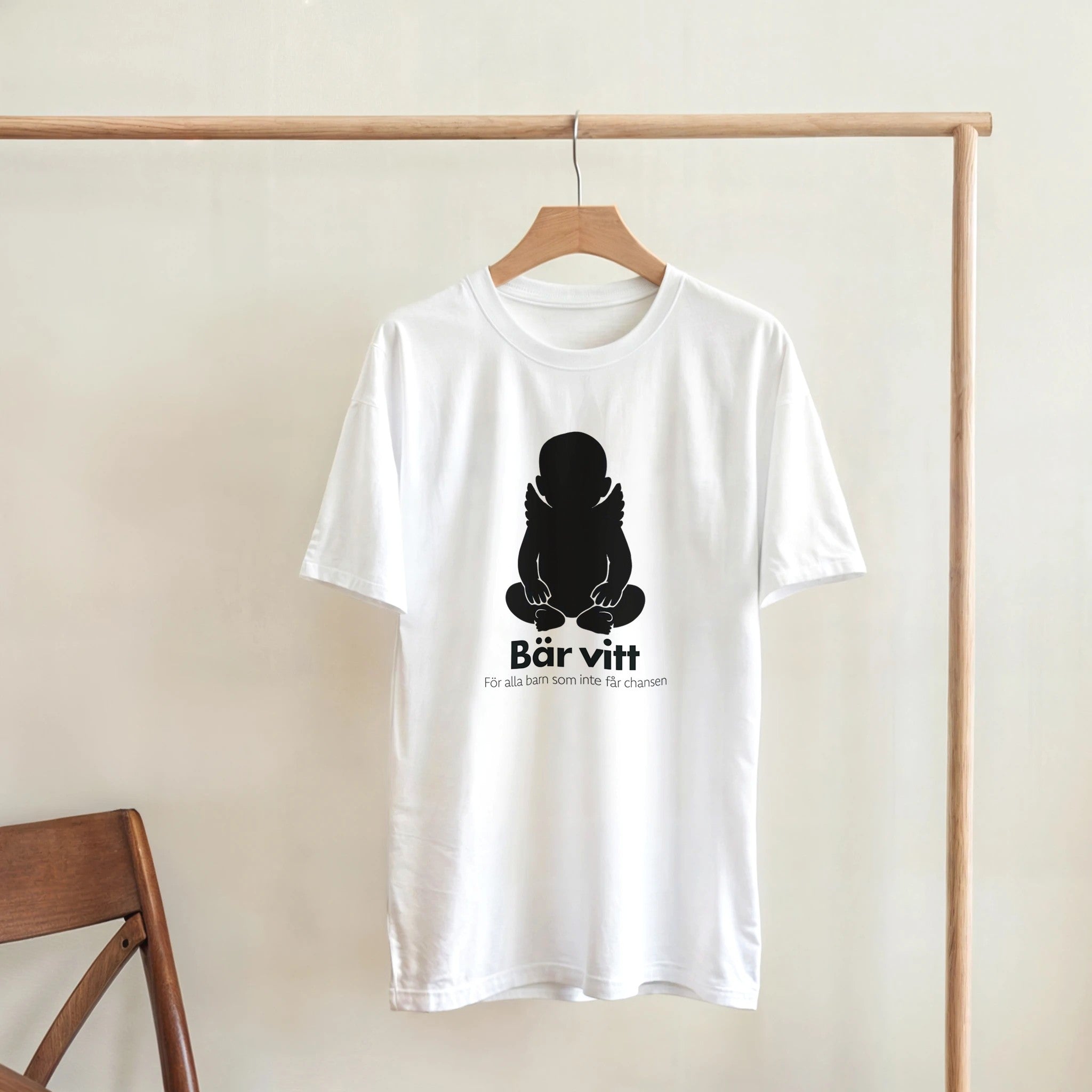 Bär Vitt T-Shirt - Herr - Barnuppropet